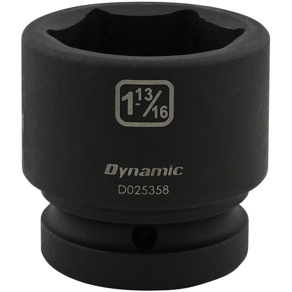 1" Drive Standard Socket, Black Phosphate, Tools 1-13/16" X 1" Drive, 6 Point Standard Length